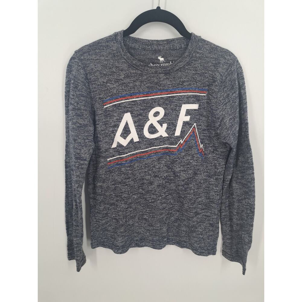 Abercrombie Kids A&F Blue Baselayer Size 11/12 Long Sleeve Tee